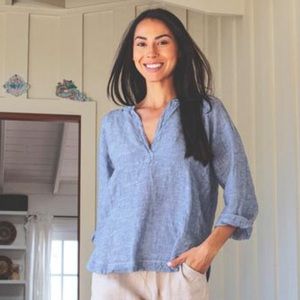 CP Shades Livia for Marin Mercantile linen top